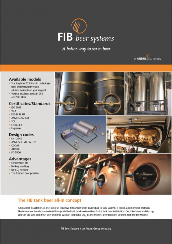 Leaflet tank beer